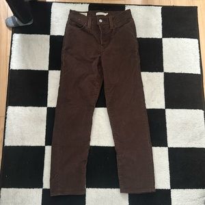 Wedgie straight fit corduroy pant